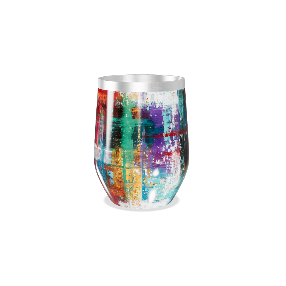 Copo Térmico Slim - Estampa Abstrata Colorida