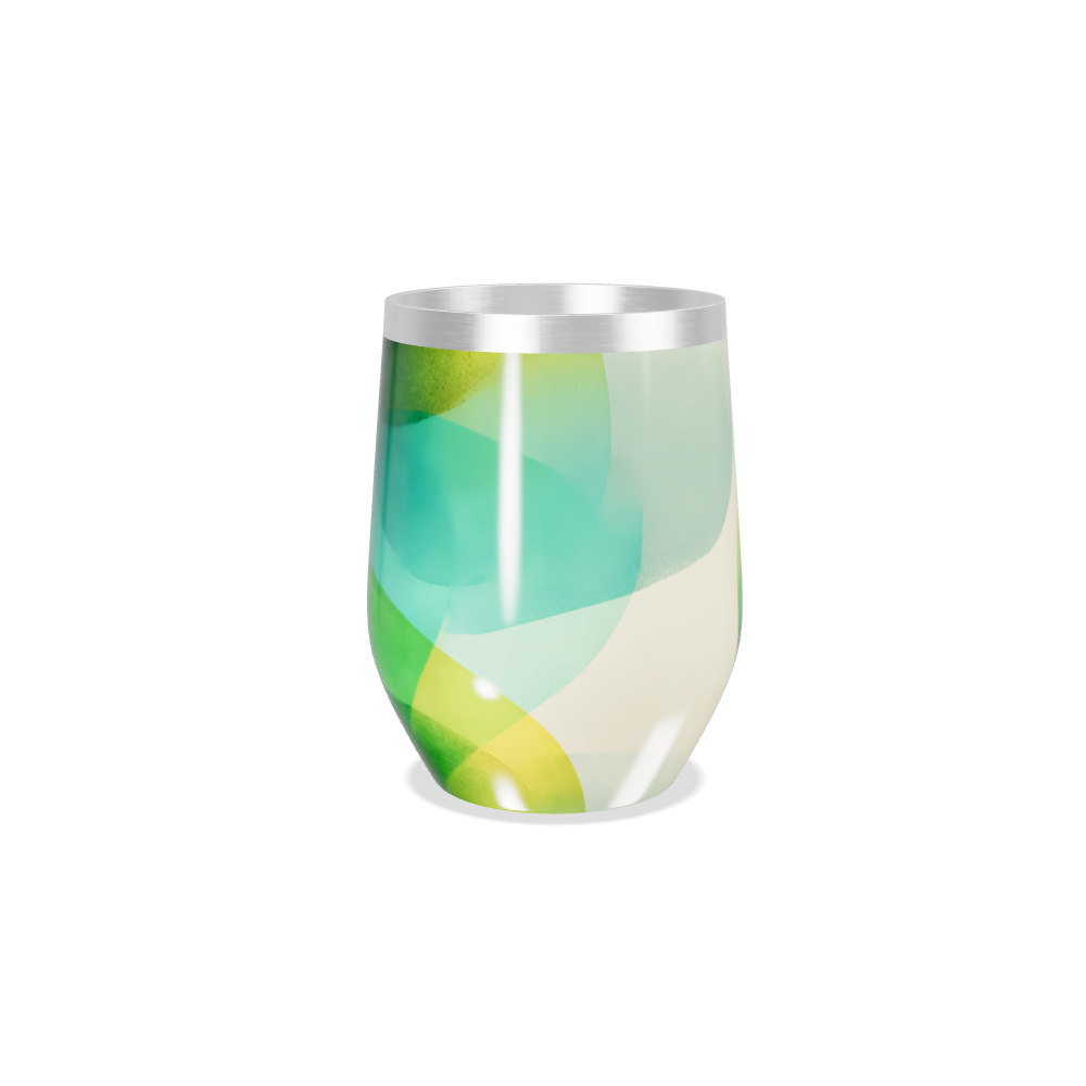 Copo Térmico Slim - Estampa Verde e Azul