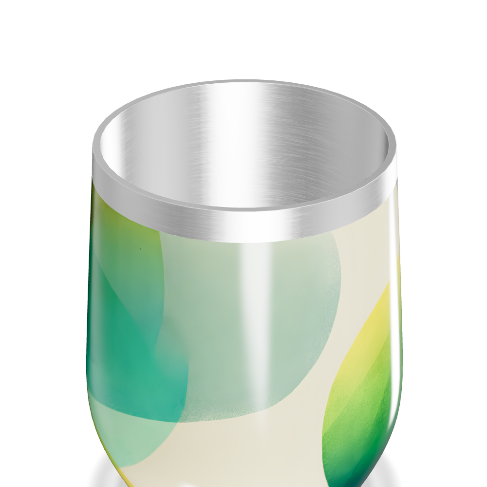 Copo Térmico Slim - Estampa Verde e Azul