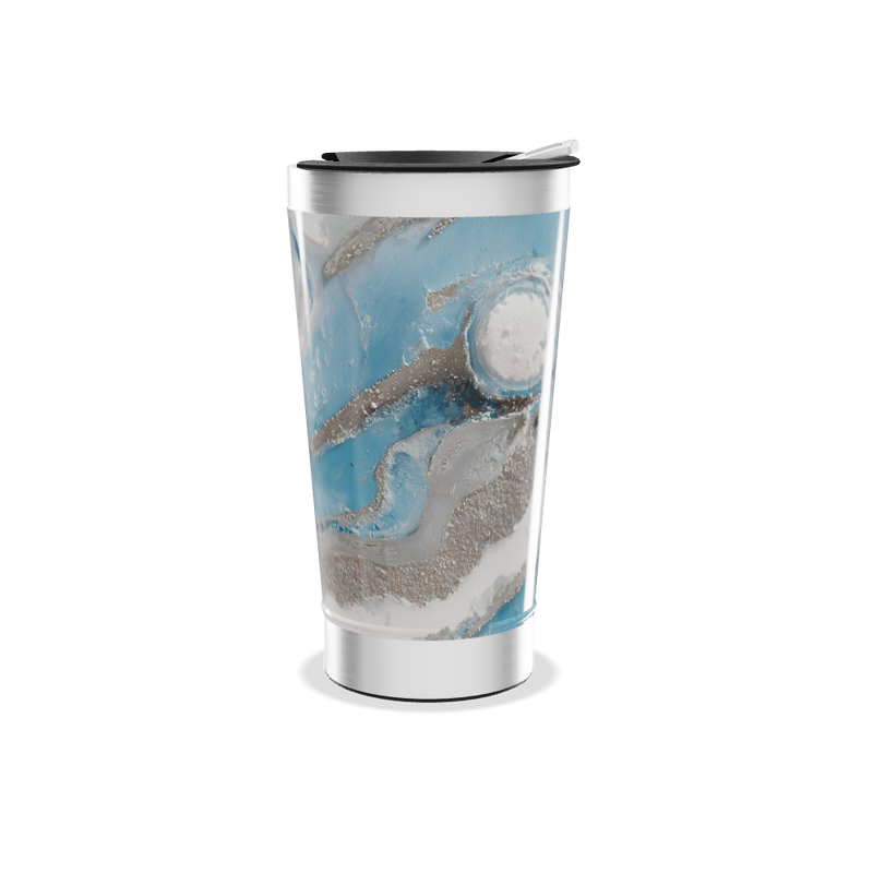 Copo Térmico - Azul Marmorizado Inox