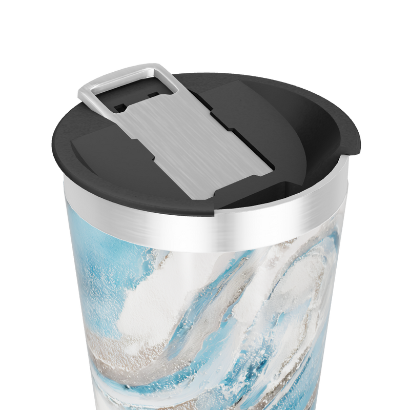 Copo Térmico - Azul Marmorizado Inox