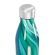 Garrafa Inox - Azul Turquesa Ondulada