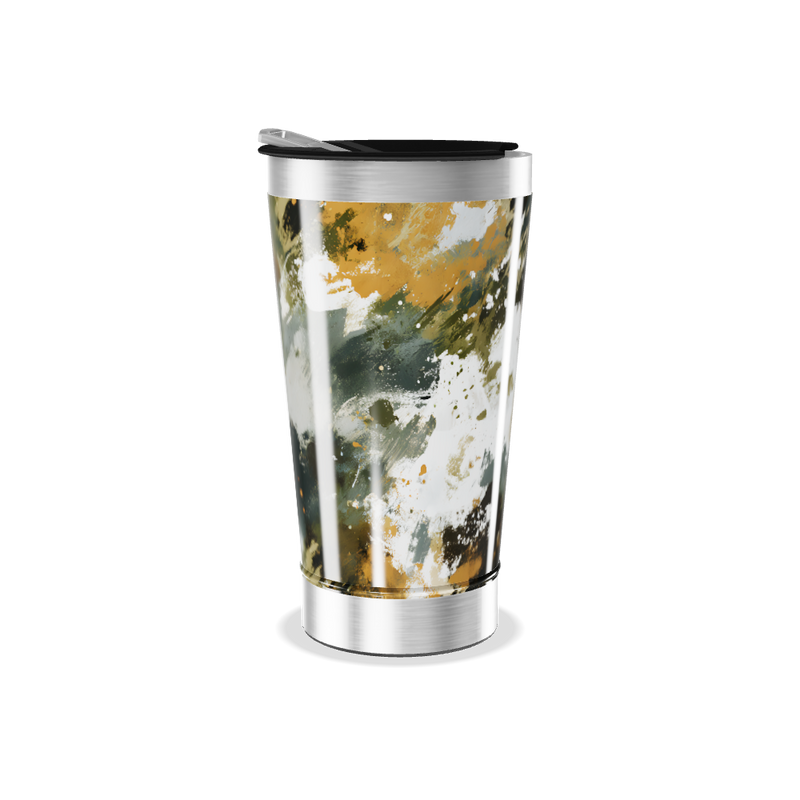 Copo Térmico - Estampa Abstrata Aço Inox