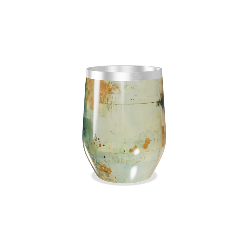 Copo Térmico Slim Verde Pontilhado Inox