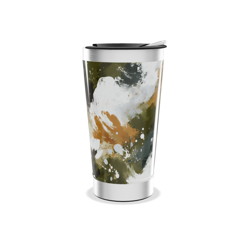 Copo Térmico - Estampa Abstrata Aço Inox