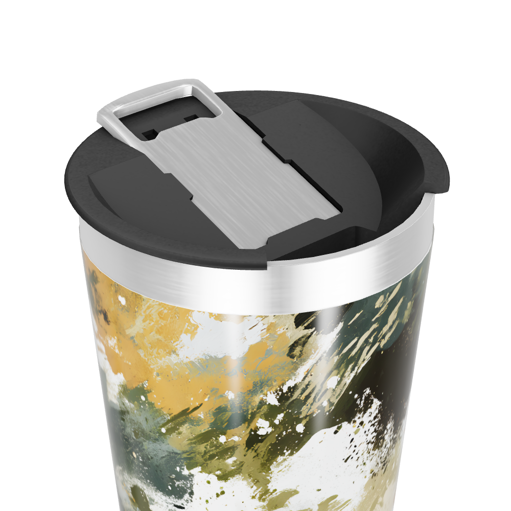 Copo Térmico - Estampa Abstrata Aço Inox