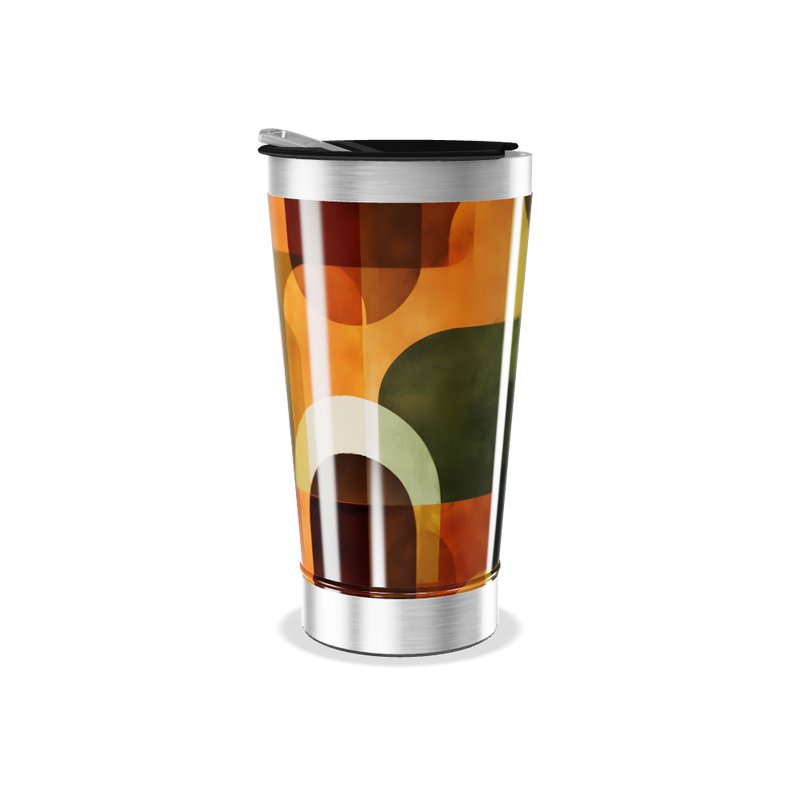 Copo Térmico - Estampa Geométrica Colorida