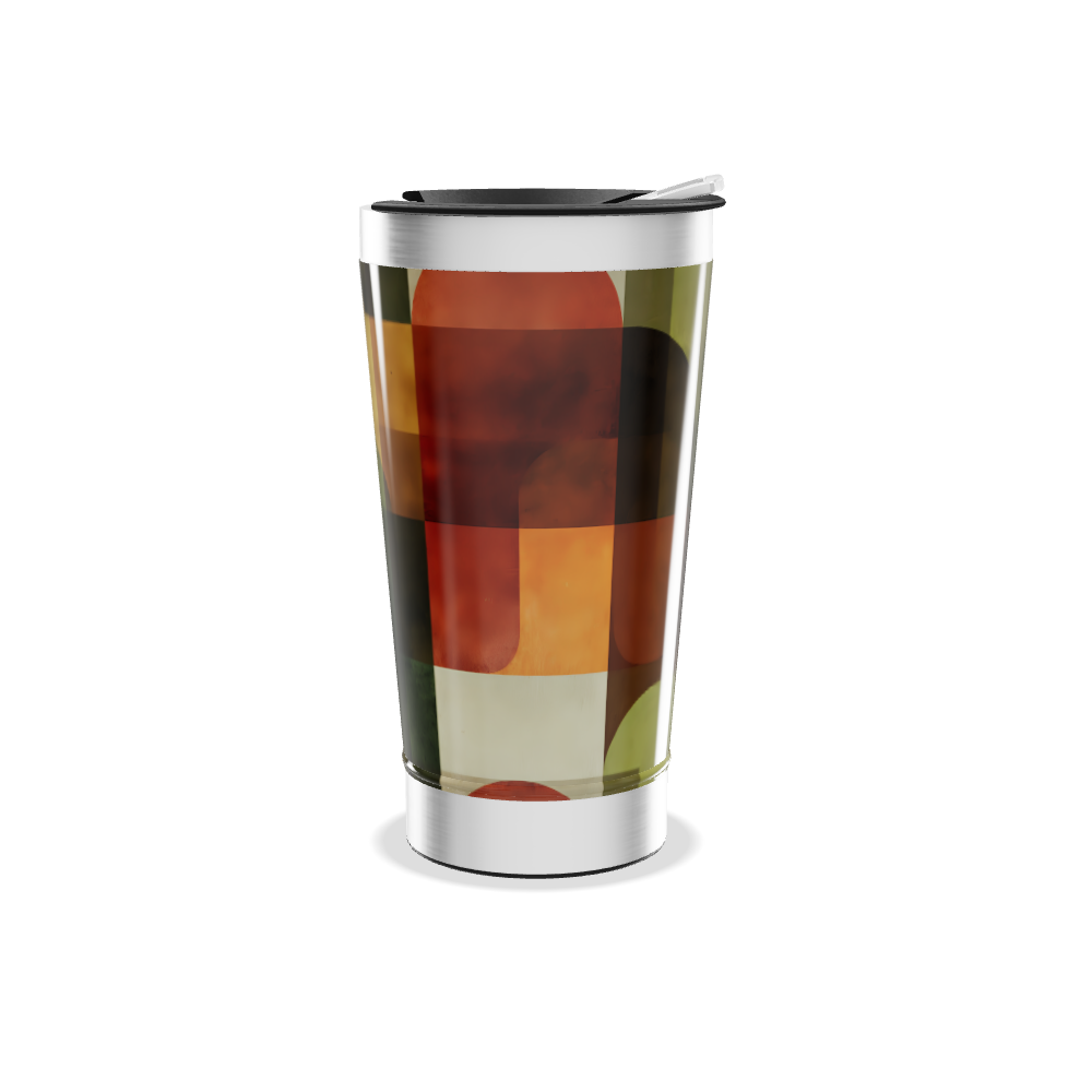 Copo Térmico - Estampa Geométrica Colorida