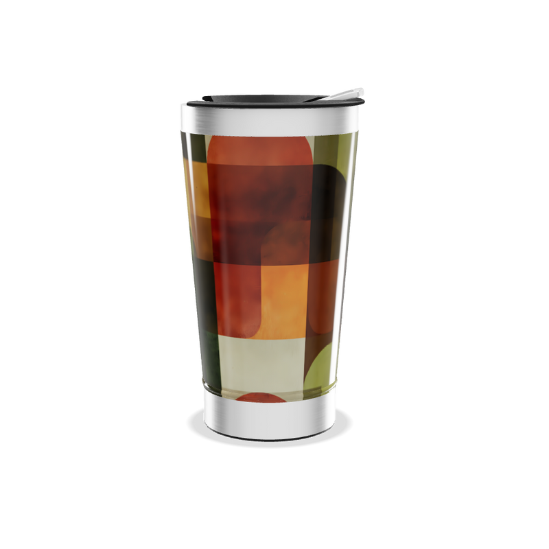 Copo Térmico - Estampa Geométrica Colorida