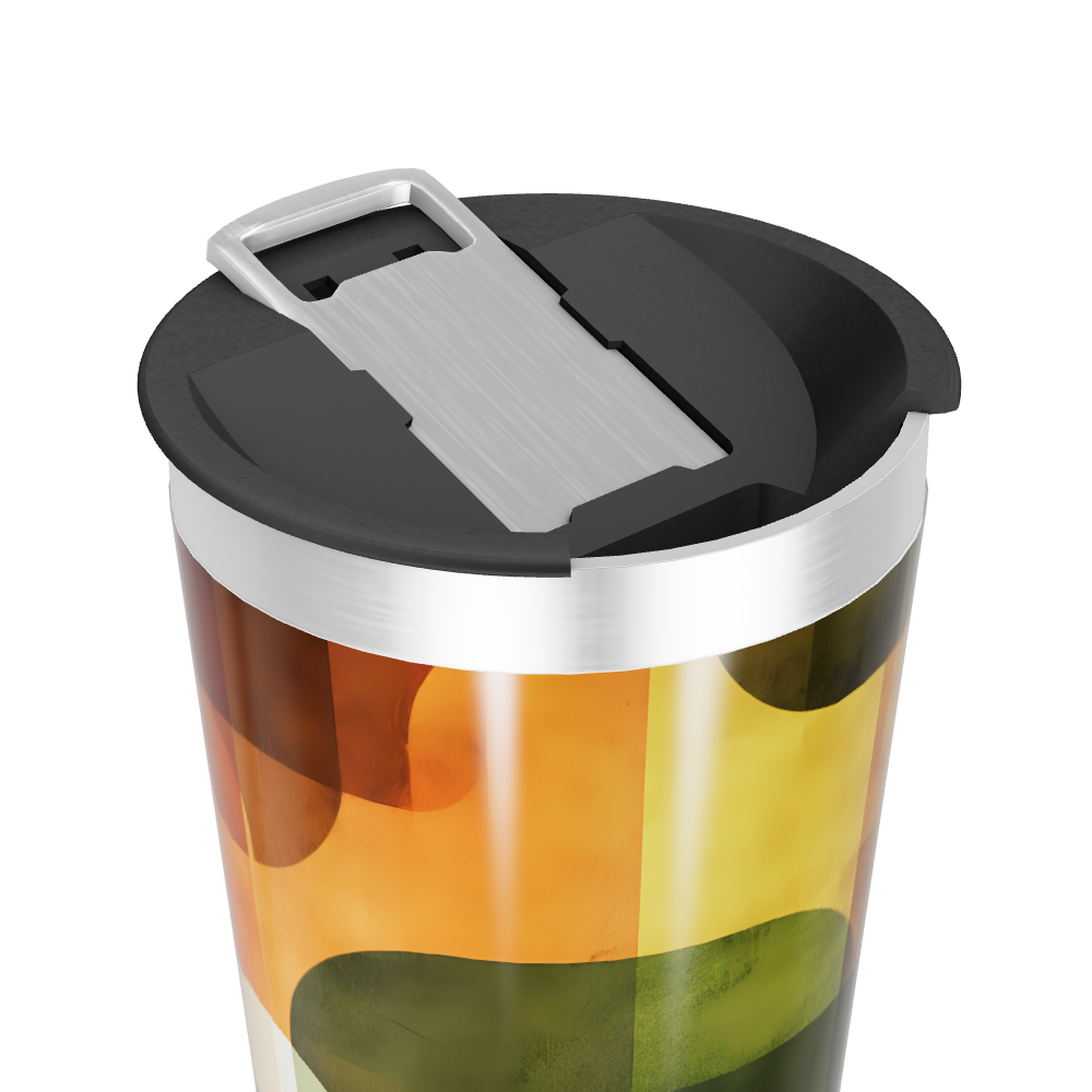 Copo Térmico - Estampa Geométrica Colorida