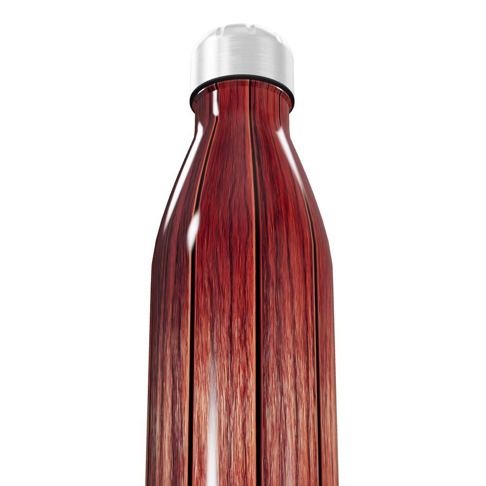 Garrafa Inox - Estampa Madeira 500ml