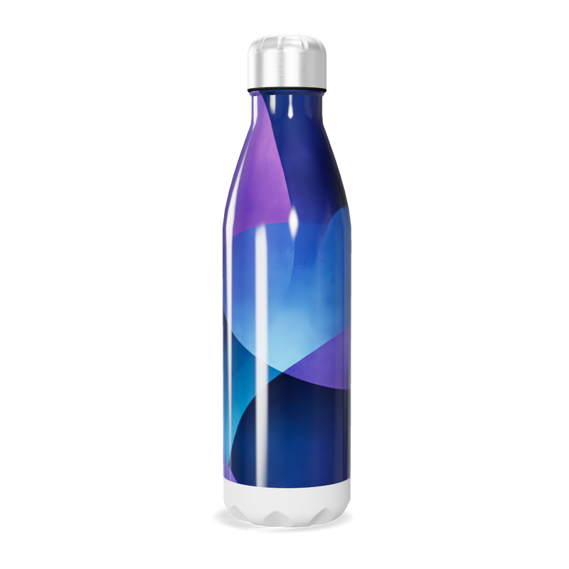 Garrafa Inox - Estampa Azul e Roxa