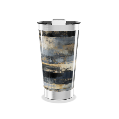 Copo Térmico - Aço Inox Listras Azul