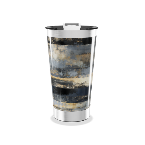 Copo Térmico - Aço Inox Listras Azul