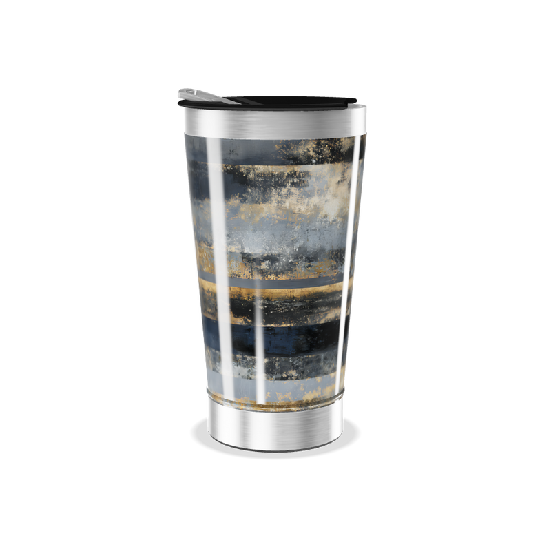 Copo Térmico - Aço Inox Listras Azul