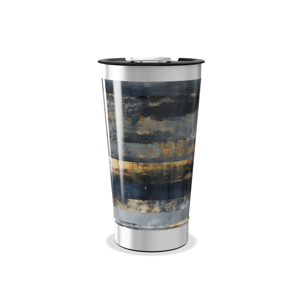 Copo Térmico - Aço Inox Listras Azul