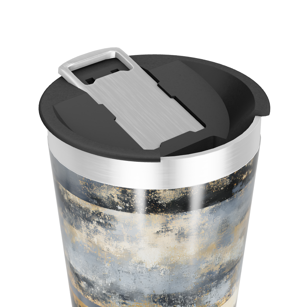 Copo Térmico - Aço Inox Listras Azul