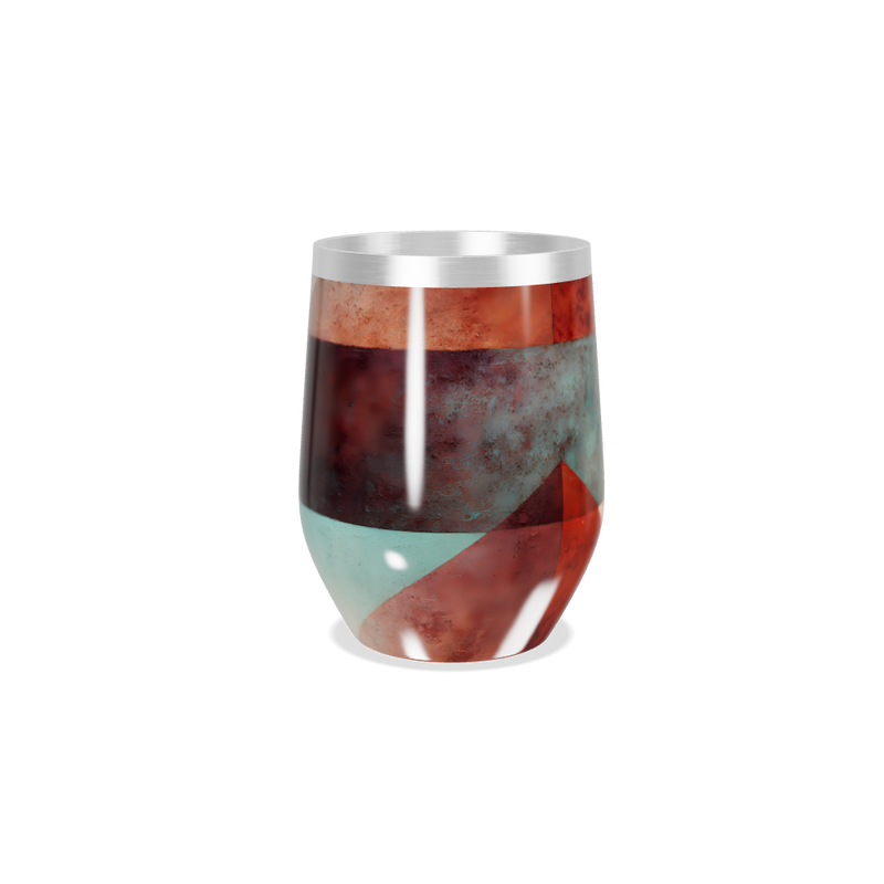 Copo Térmico Slim - Estampa Geométrica Colorida