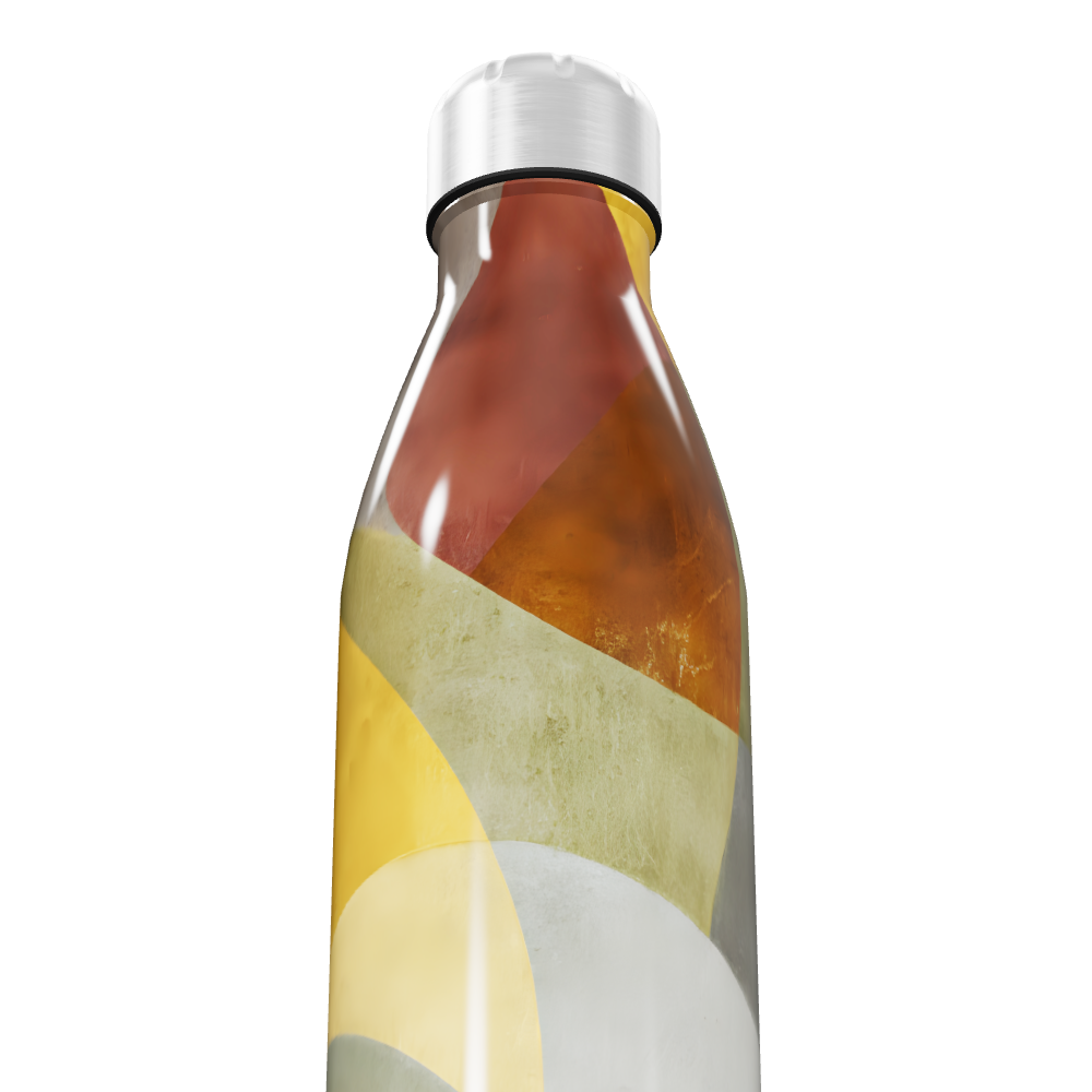 Garrafa Inox - Estampa Colorida Abstrata