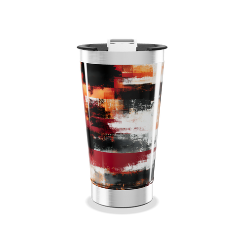 Copo Térmico - Estampa Abstrata Colorida