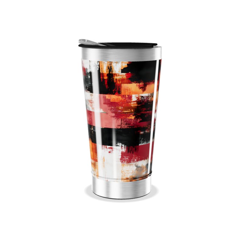 Copo Térmico - Estampa Abstrata Colorida