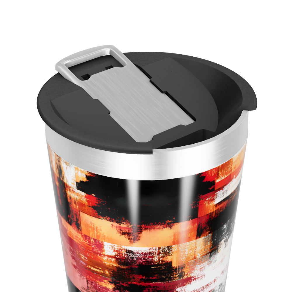 Copo Térmico - Estampa Abstrata Colorida