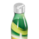 Garrafa Inox - Verde e Amarela Estampada