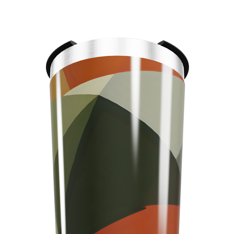 Copo Térmico - Geométrico Colorido Aço