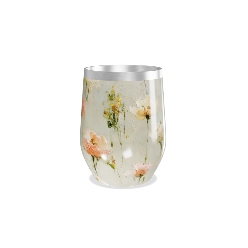 Copo Térmico Slim - Floral Aço Inox