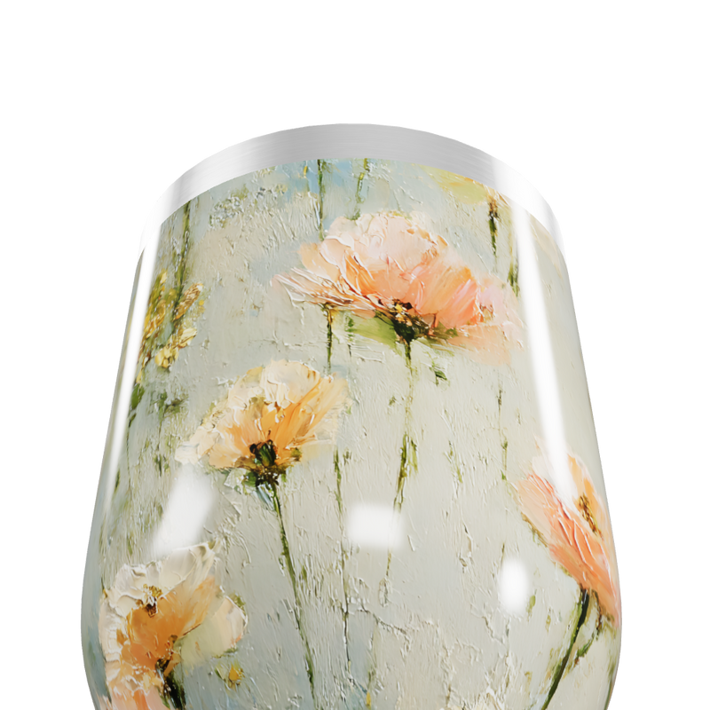 Copo Térmico Slim - Floral Aço Inox