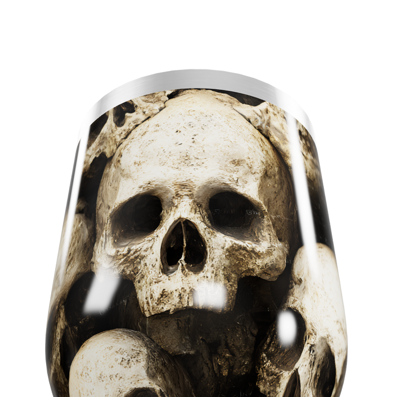 Copo Térmico Slim - Estampa Caveira Aço Inox