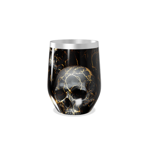 Copo Térmico Slim - Preto com Caveira