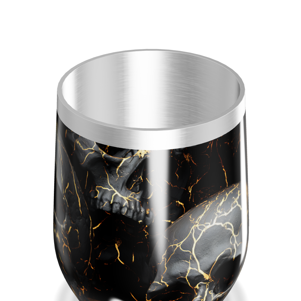 Copo Térmico Slim - Preto com Caveira