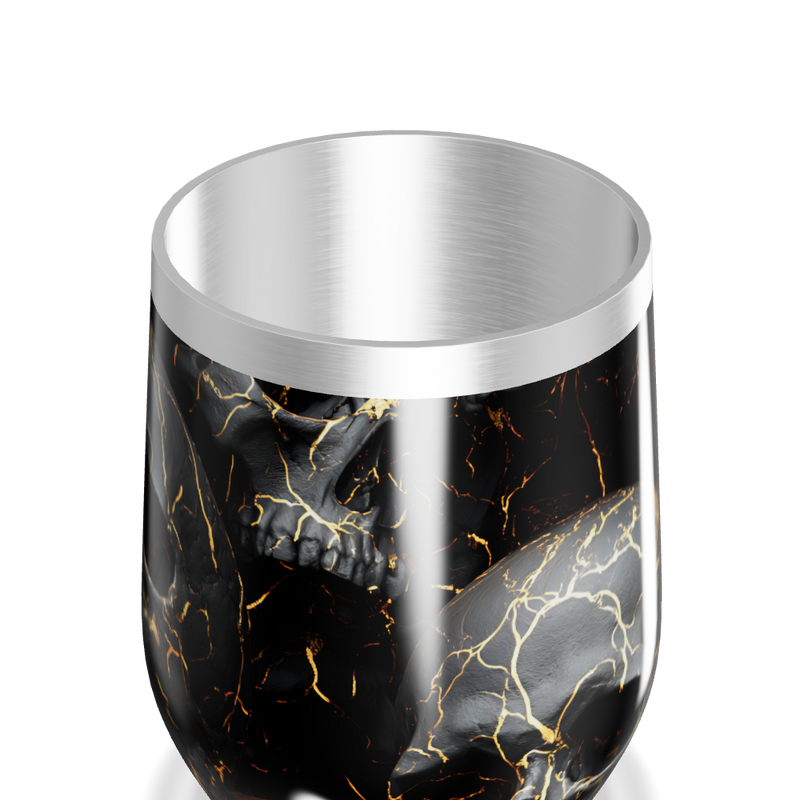 Copo Térmico Slim - Preto com Caveira