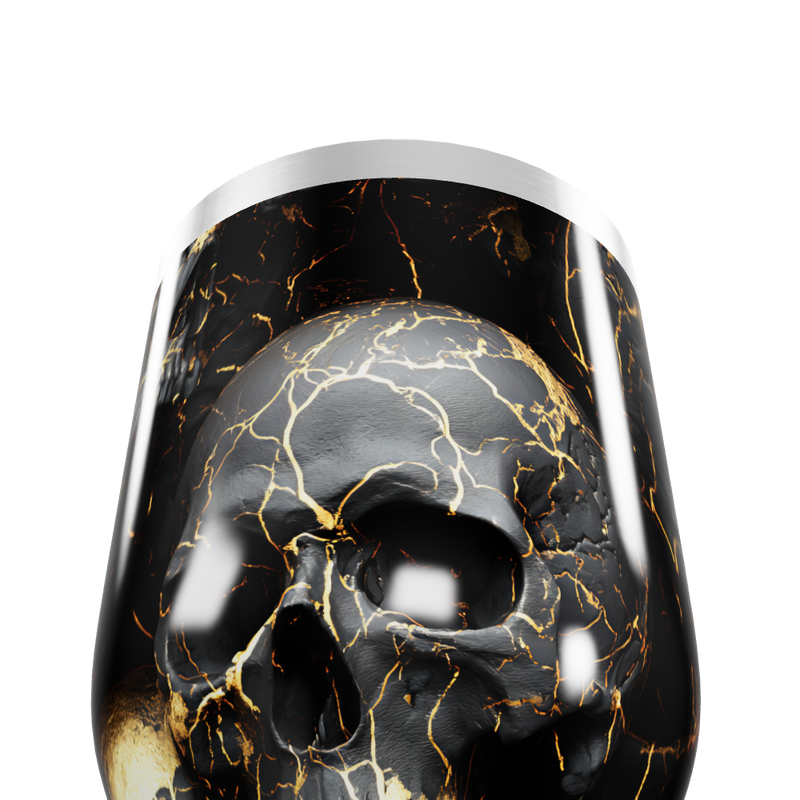 Copo Térmico Slim - Preto com Caveira