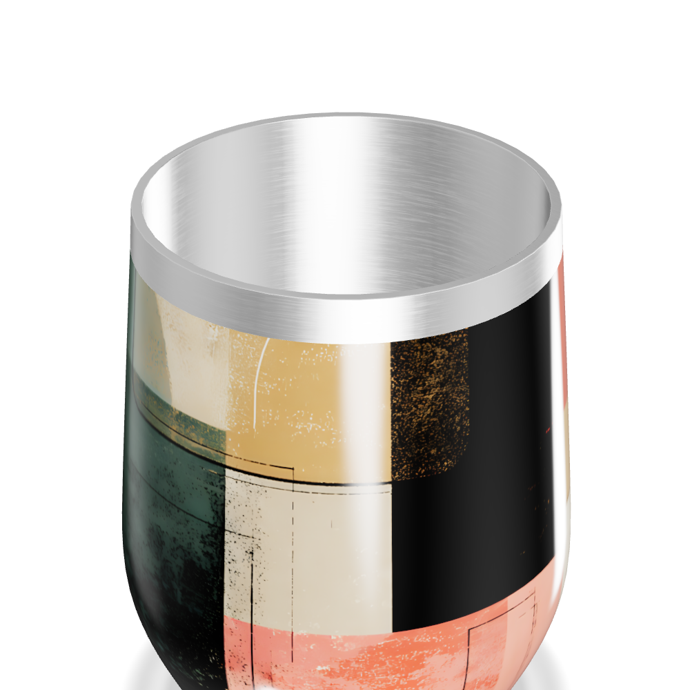 Copo Térmico Slim - Estampado Geométrico Colorido