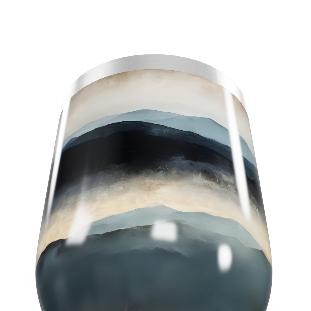 Copo Térmico Slim - Paisagem Azul Inox