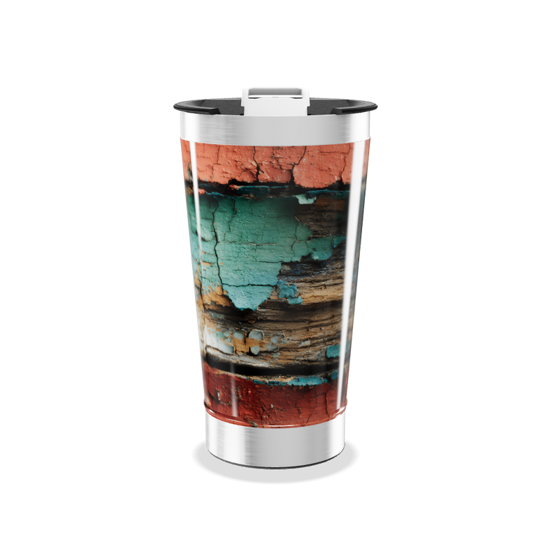 Copo Térmico - Estampa Rústica Colorida