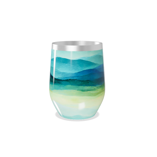 Copo Térmico Slim - Pintura Azul Verde