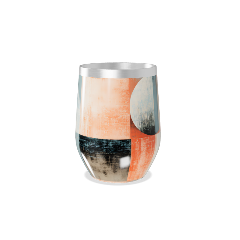 Copo Térmico Slim - Abstrato Colorido Aço Inox