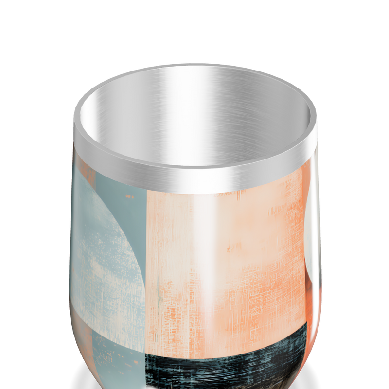 Copo Térmico Slim - Abstrato Colorido Aço Inox