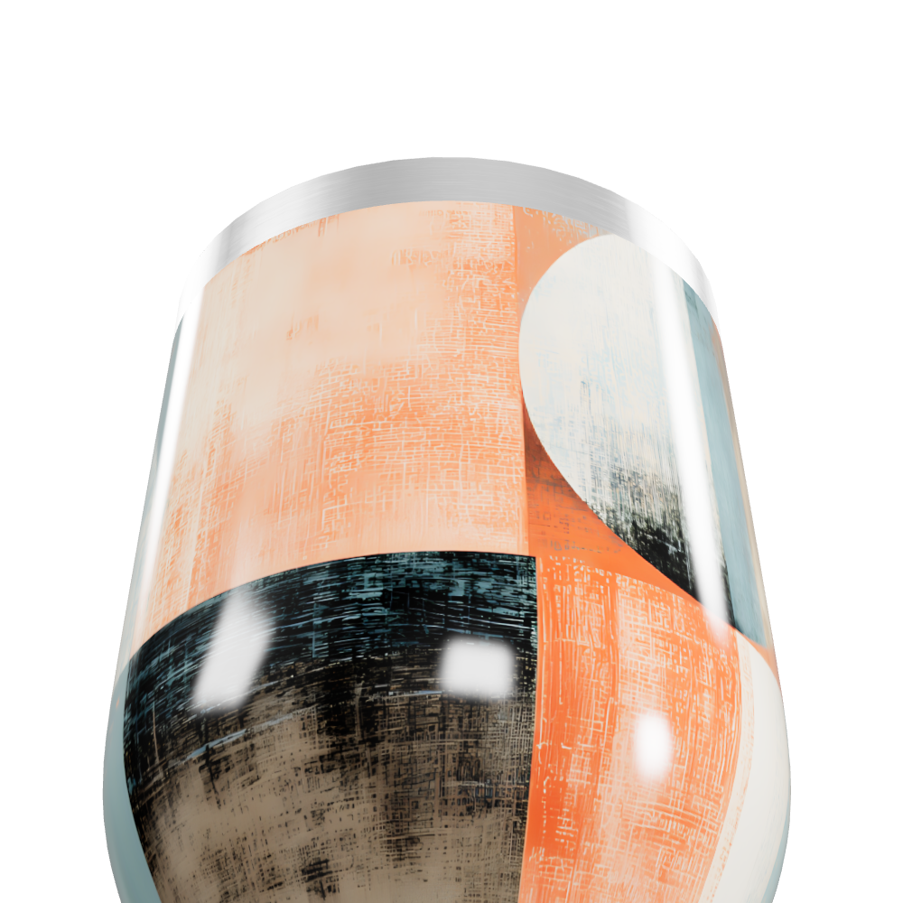 Copo Térmico Slim - Abstrato Colorido Aço Inox