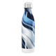 Garrafa Inox Azul - Com Estampa Ondulada