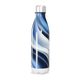 Garrafa Inox Azul - Com Estampa Ondulada