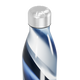Garrafa Inox Azul - Com Estampa Ondulada