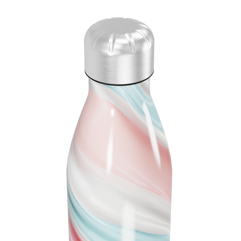 Garrafa Inox - Estampa Marmorizada Colorida
