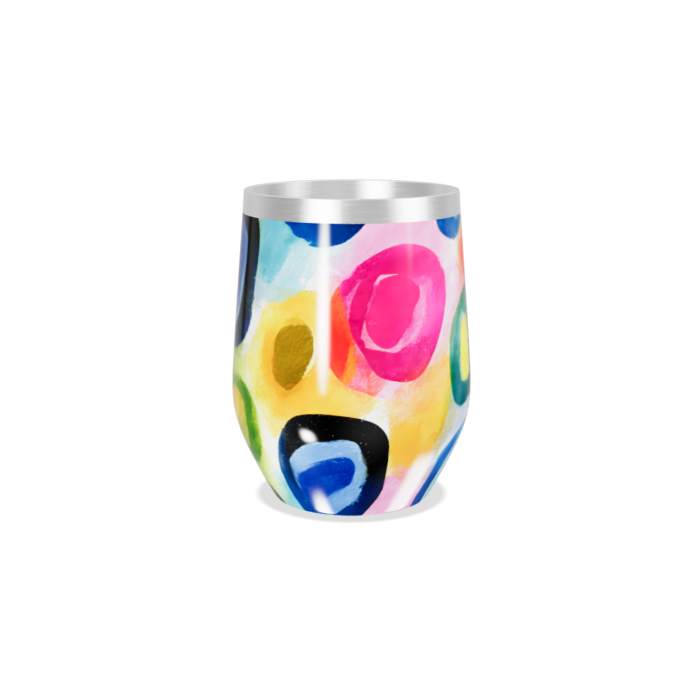 Copo Térmico Slim - Estampa Colorida Aço Inox