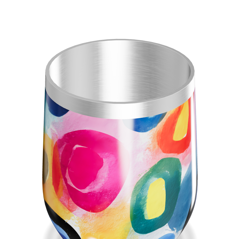 Copo Térmico Slim - Estampa Colorida Aço Inox