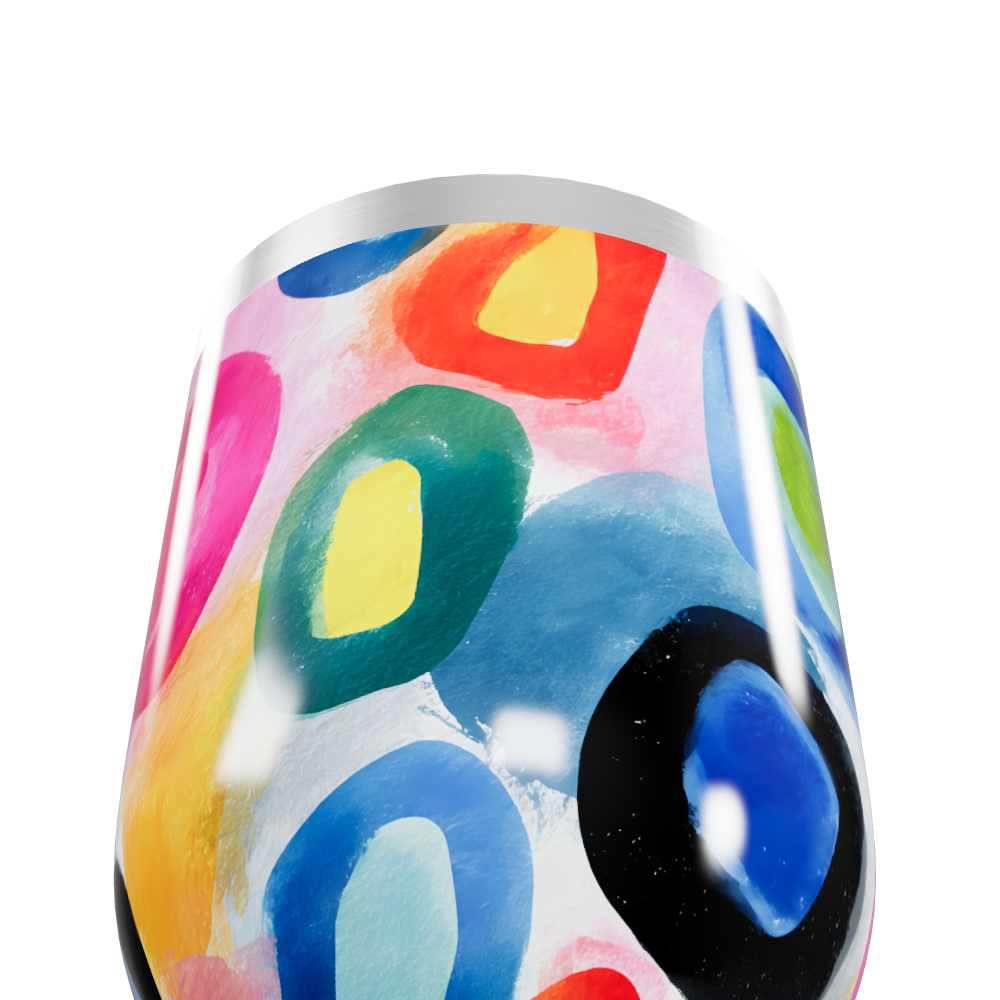 Copo Térmico Slim - Estampa Colorida Aço Inox