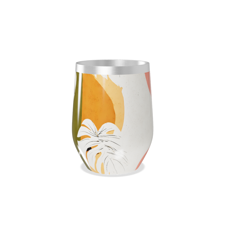 Copo Térmico Slim - Estampa Tropical Colorida